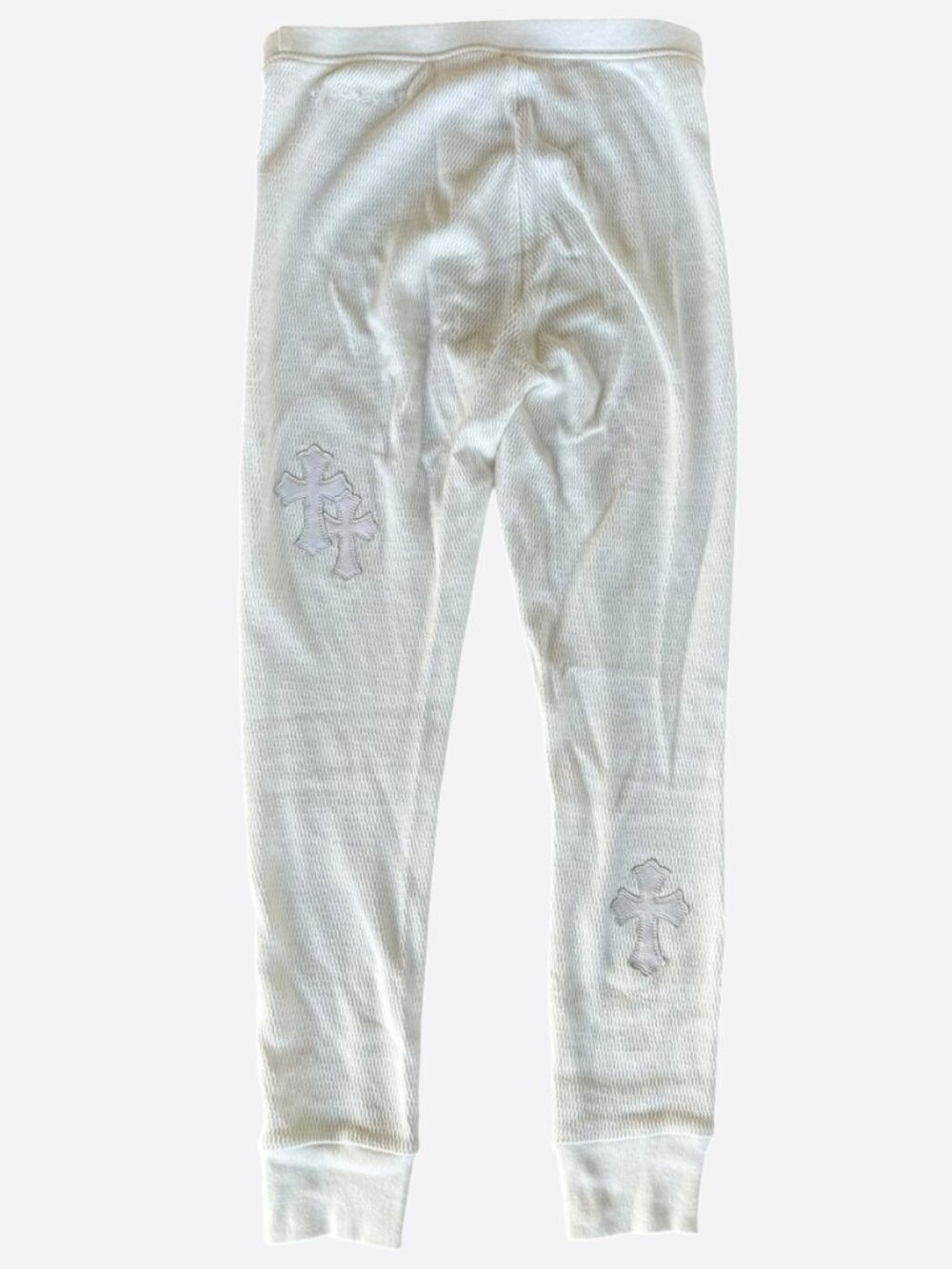 Chrome Hearts White Cross Patch Waffle Thermal Pants - Picture 2 of 8